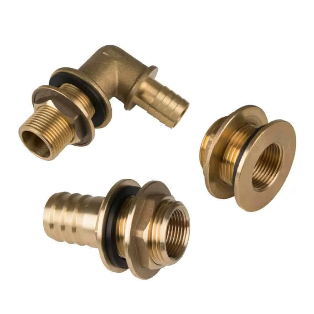 Regentonnendurchführung Messing, Tankdurchführung, Fassverschraubung