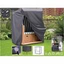 Strandkorb Schutzhülle, wetterfeste Abdeckung 130x105x170/135 cm