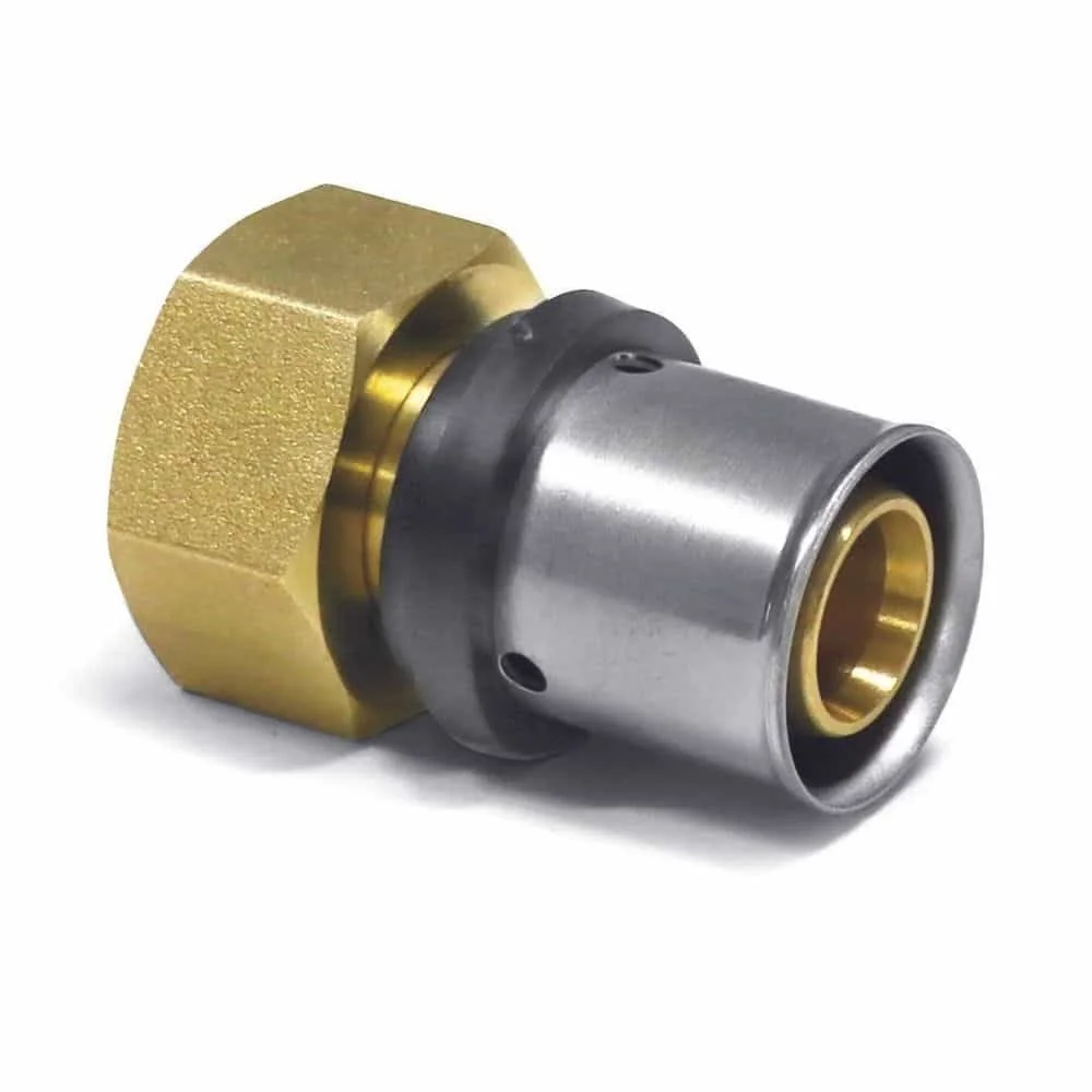 Pressfitting Übergang, Übergangsverschraubung 20mm, 3/4 Zoll IG, DVGW