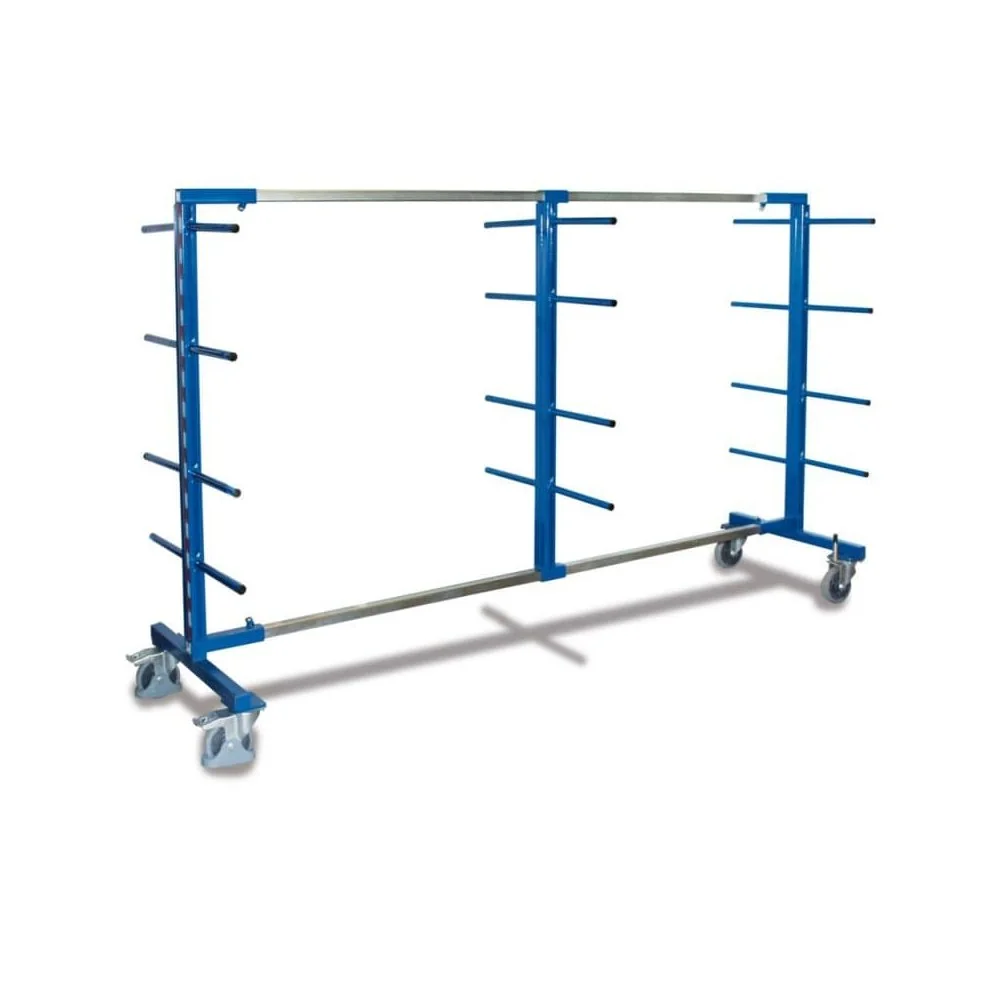Tragarmwagen, zweiseitig, XL, mit 3 Pfosten, 400 kg Traglast