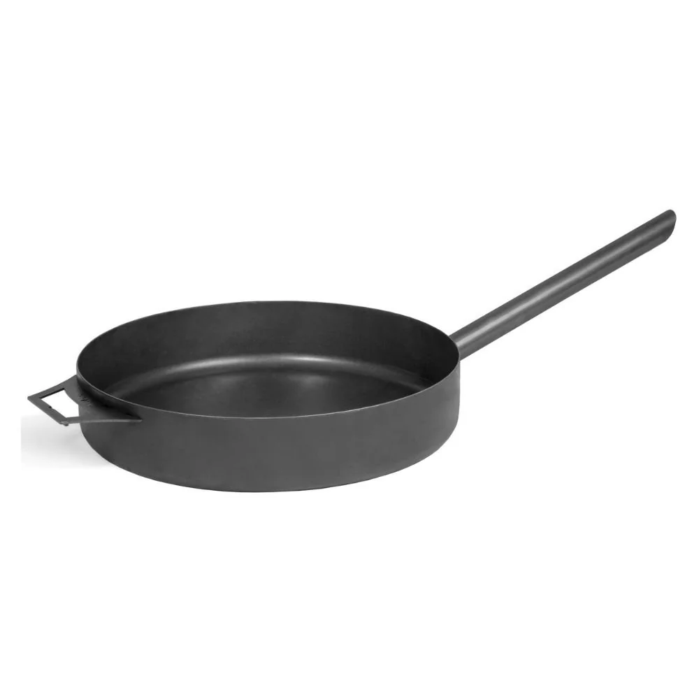 Pfanne 50 cm, Stahl, Grillpfanne für Lagerfeuer und Feuerstelle