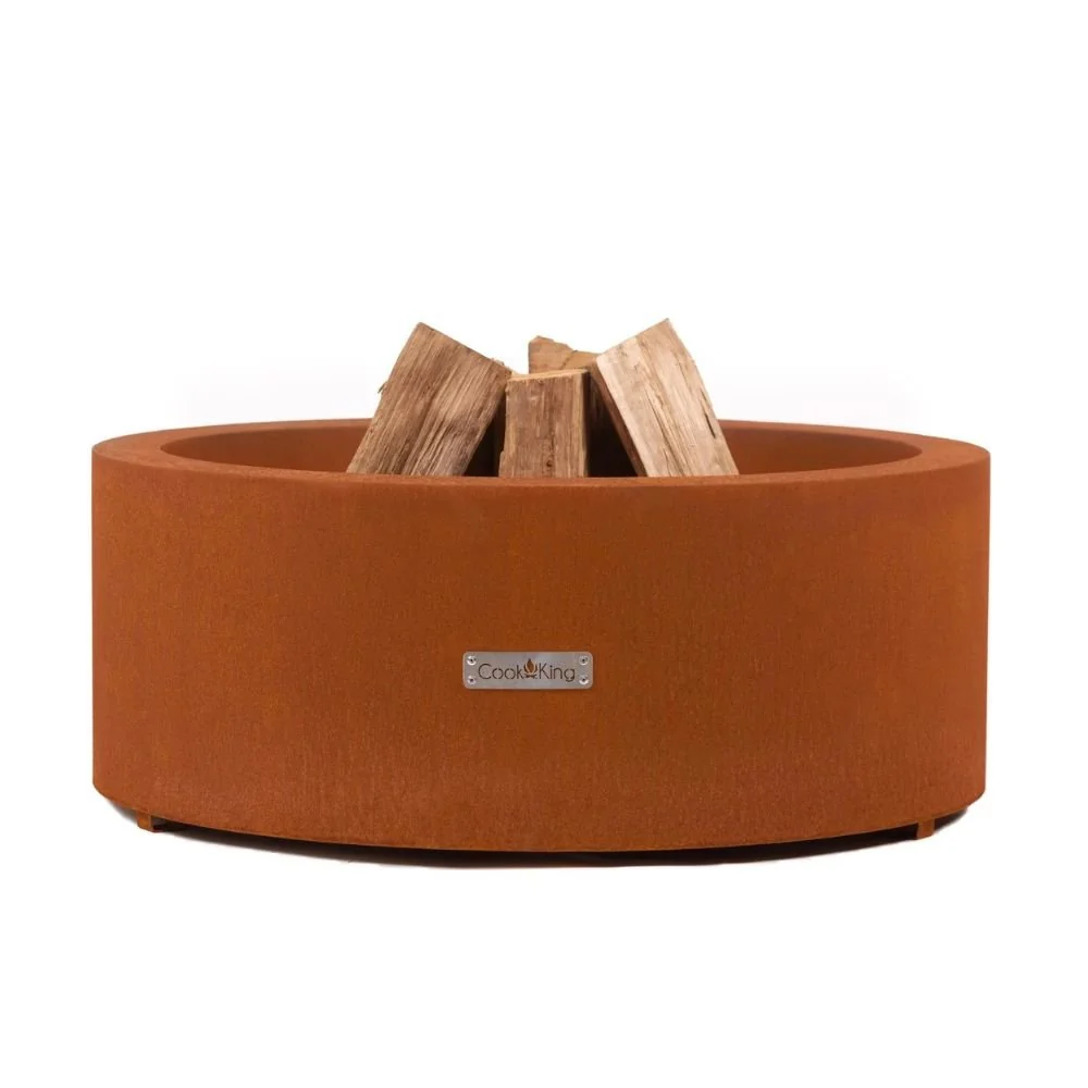 Feuerschale, Gartenfeuerstelle aus Cortenstahl, 60 cm