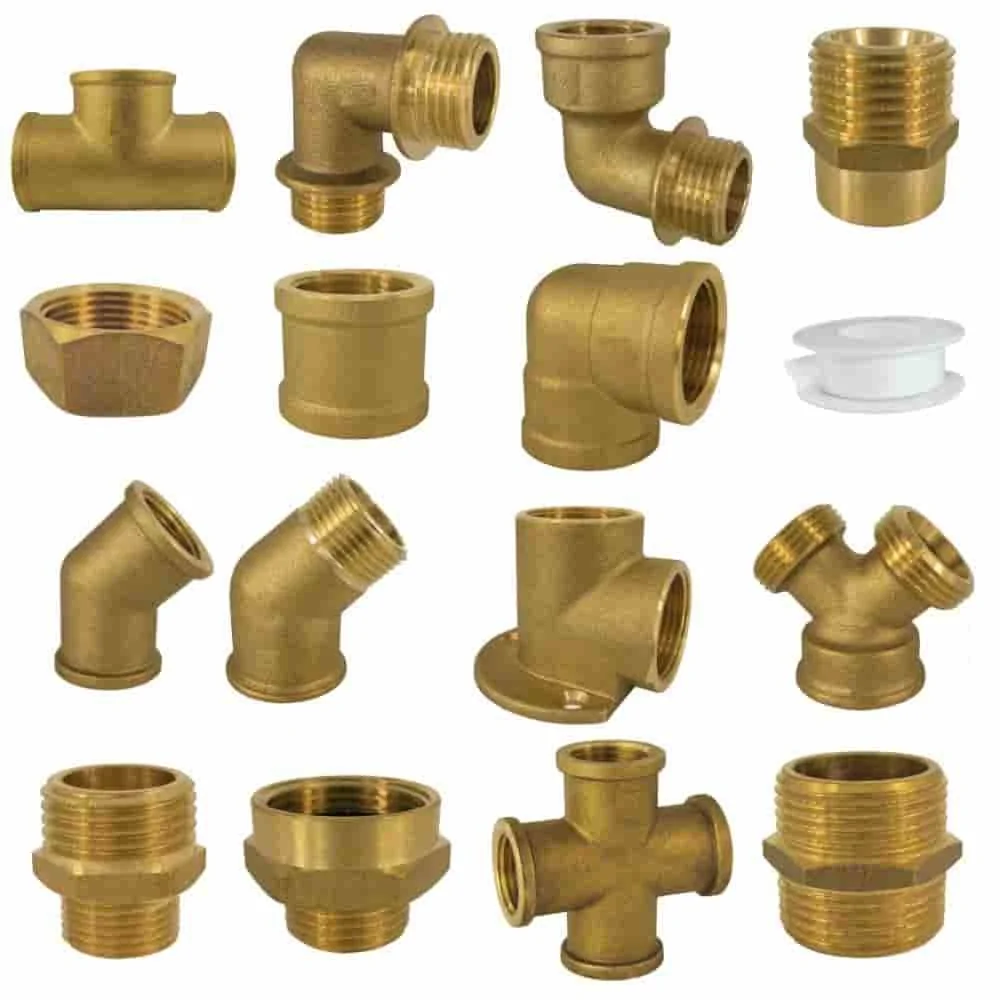 Messing Fittings, Gewindefittings