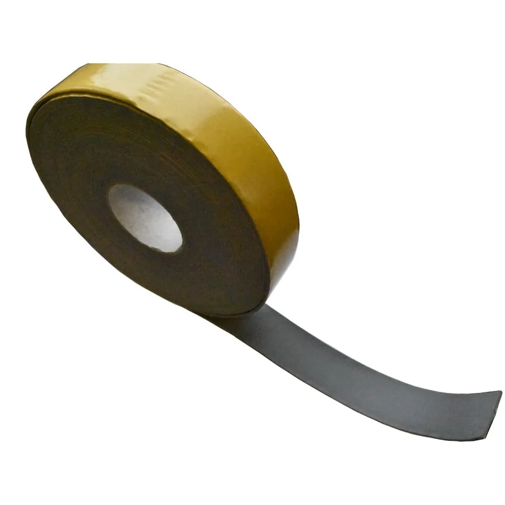 Kautschukband, selbstklebend, grau, 3mm x 50mm x 15m, Isolierband