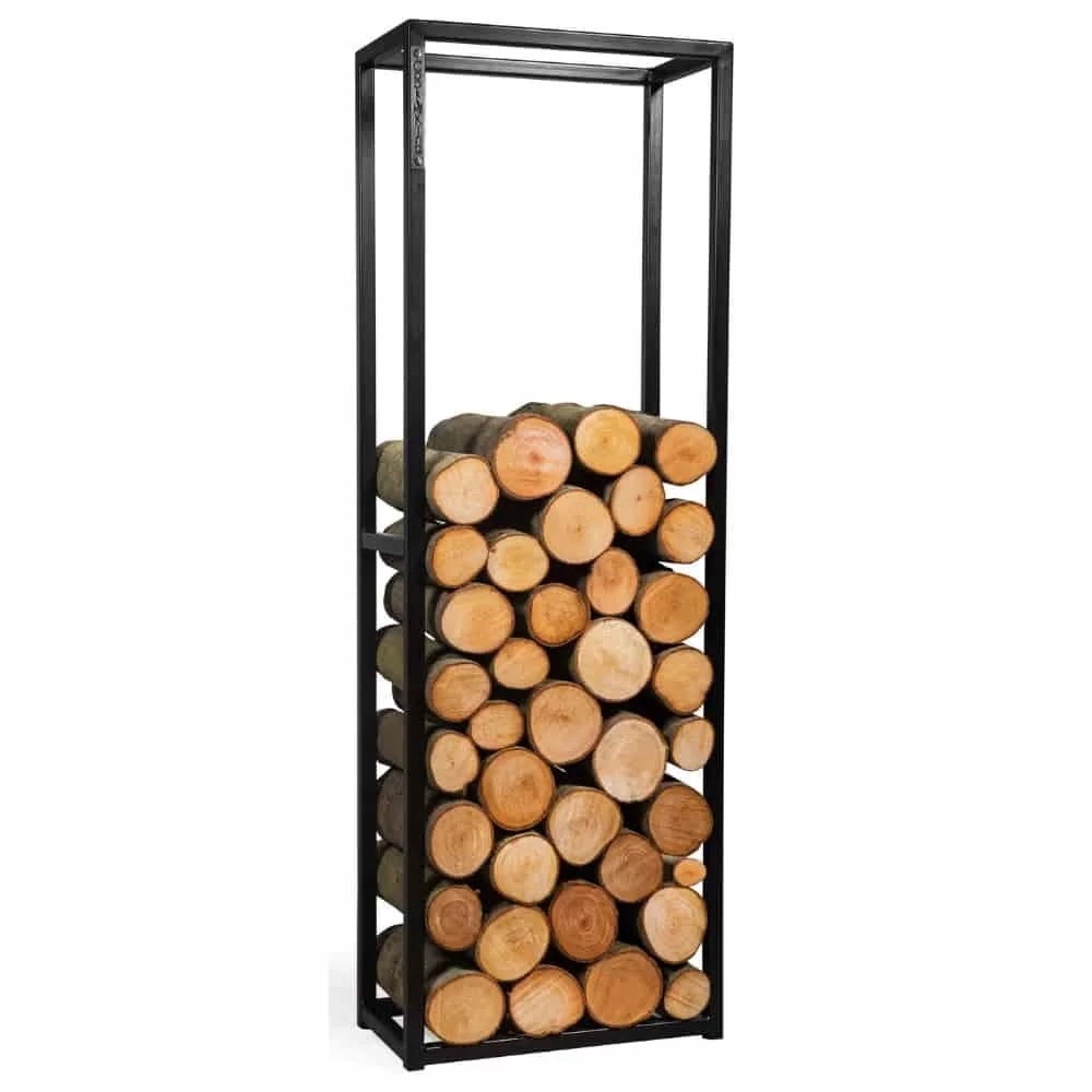 Kaminholzregal Stahl, Brennholzregal, 150x50x20cm, modern