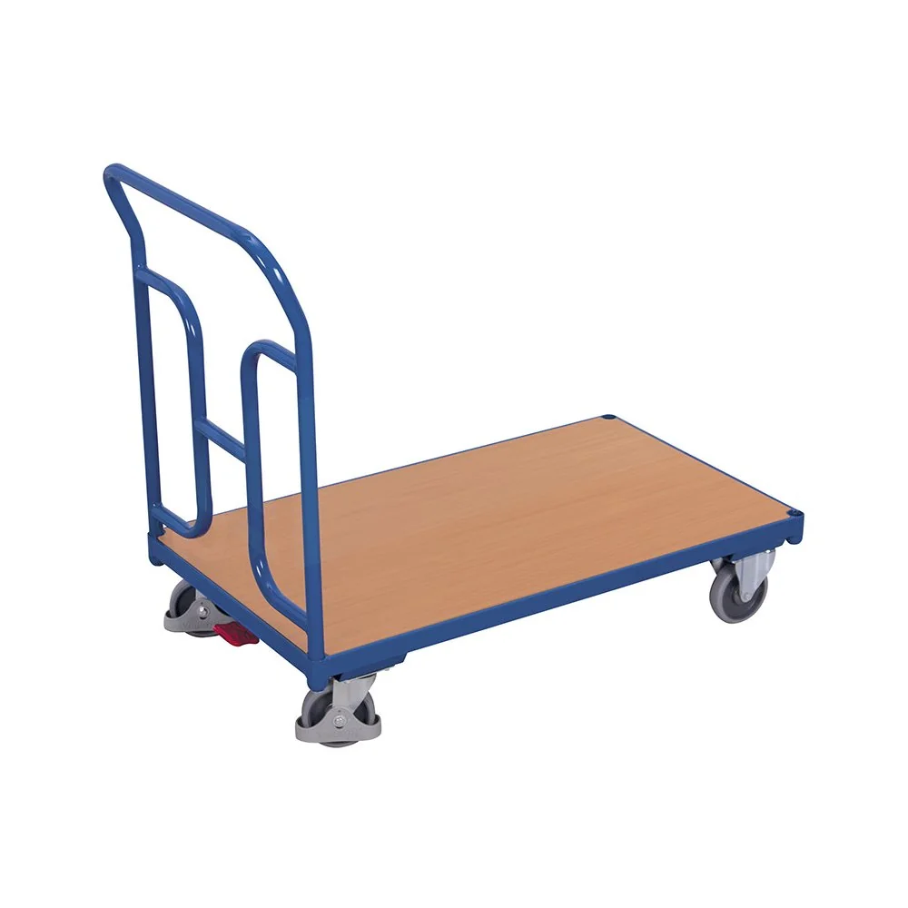 Schiebebügelwagen 250 kg, Transportwagen, Typ M, EasySTOP, blau