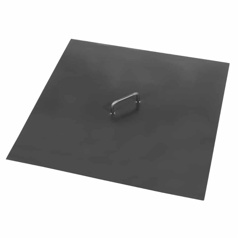 Feuerschalen Deckel, Abdeckung, Naturstahl, 71,5x71,5 cm