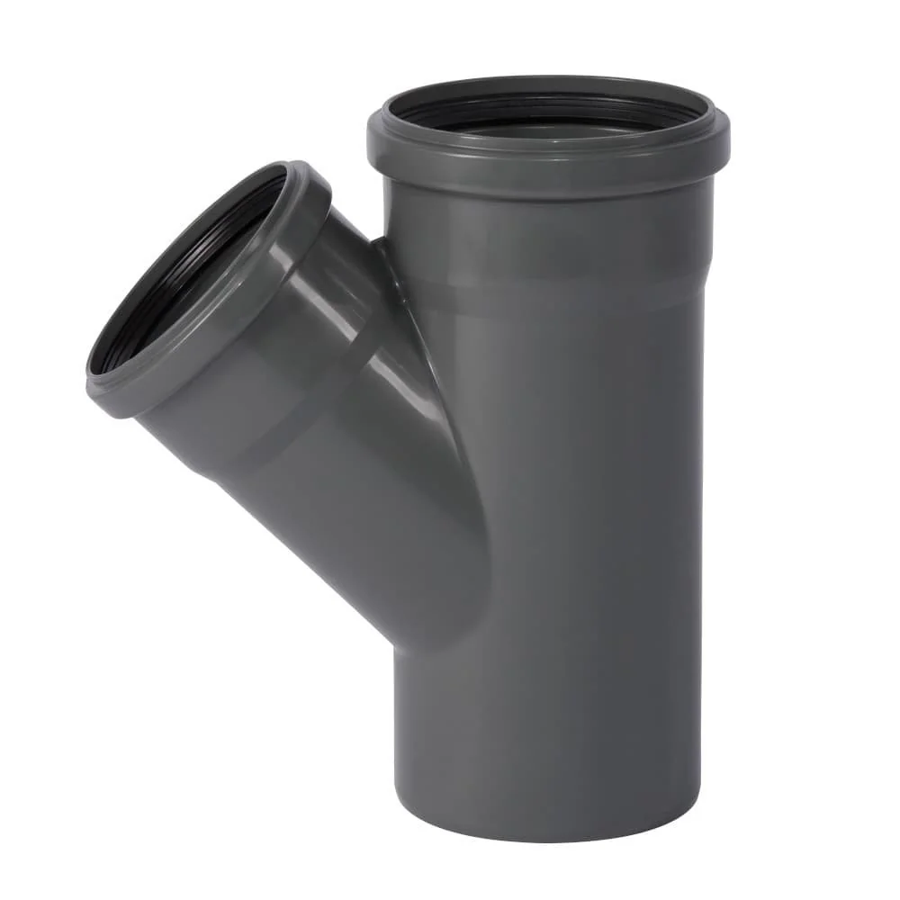 HT Abzweig 125, Abwasserrohr 125, DN 125, 45 Grad