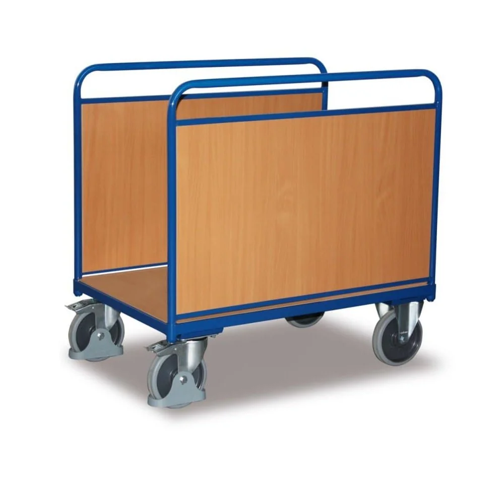 Transportwagen, Holzwand Seitenbügelwagen Typ L, 500 kg Traglast