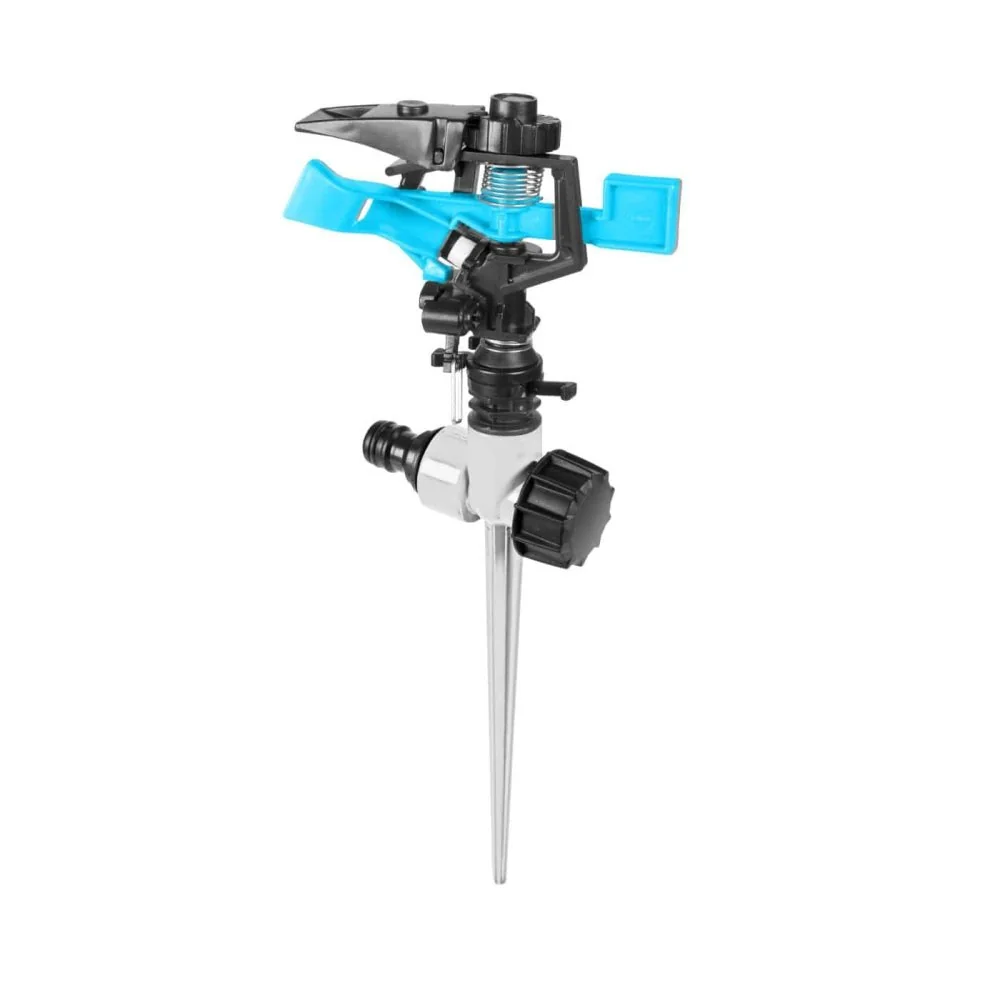 Gartenbewässerung, Impulsregner, Erdspieß Regner, Einstellbar, 360°