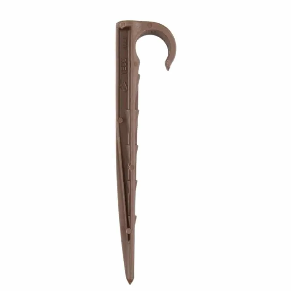 Rohrleitungshalter, Rohrbefestigung, Schlauchhalter, Braun, 16mm