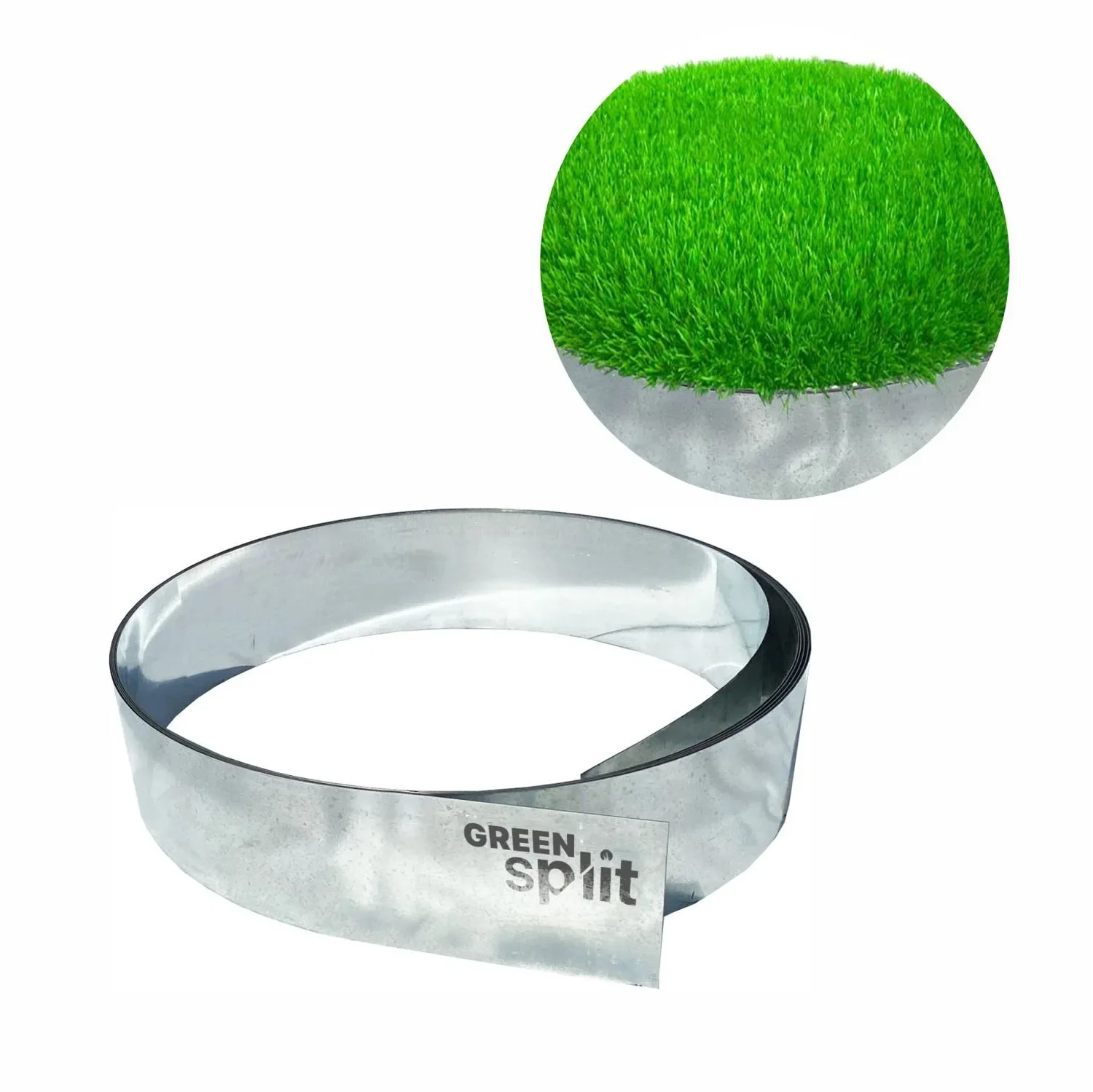 Rasenkantenband Metall Alu/Zink 20 cm x 15 Meter | Rasenkanten | Beeteinfassung | Beetumrandung | Beetbegrenzungen