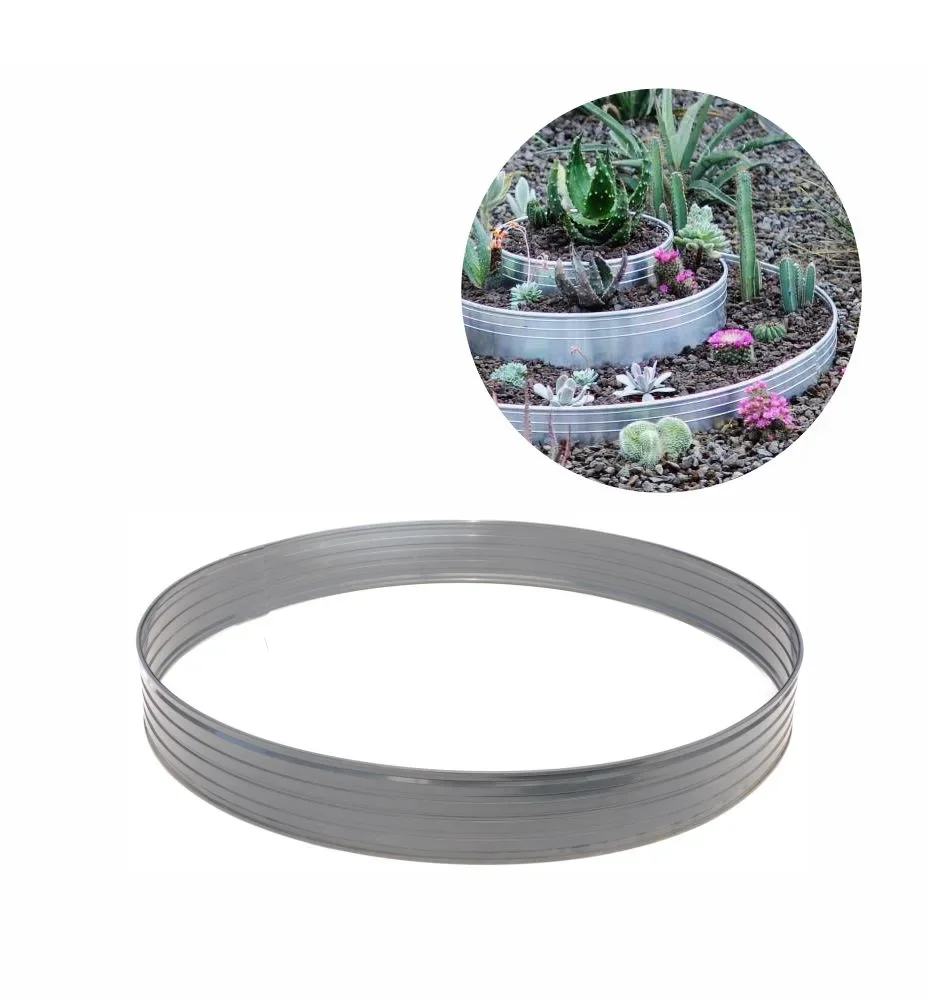 Baumring aus Alu Höhe 140 mm Durchmesser 0.8 m | Baumumrandung | Pflanzringe | Beeteinfassung | Rasenkante rund