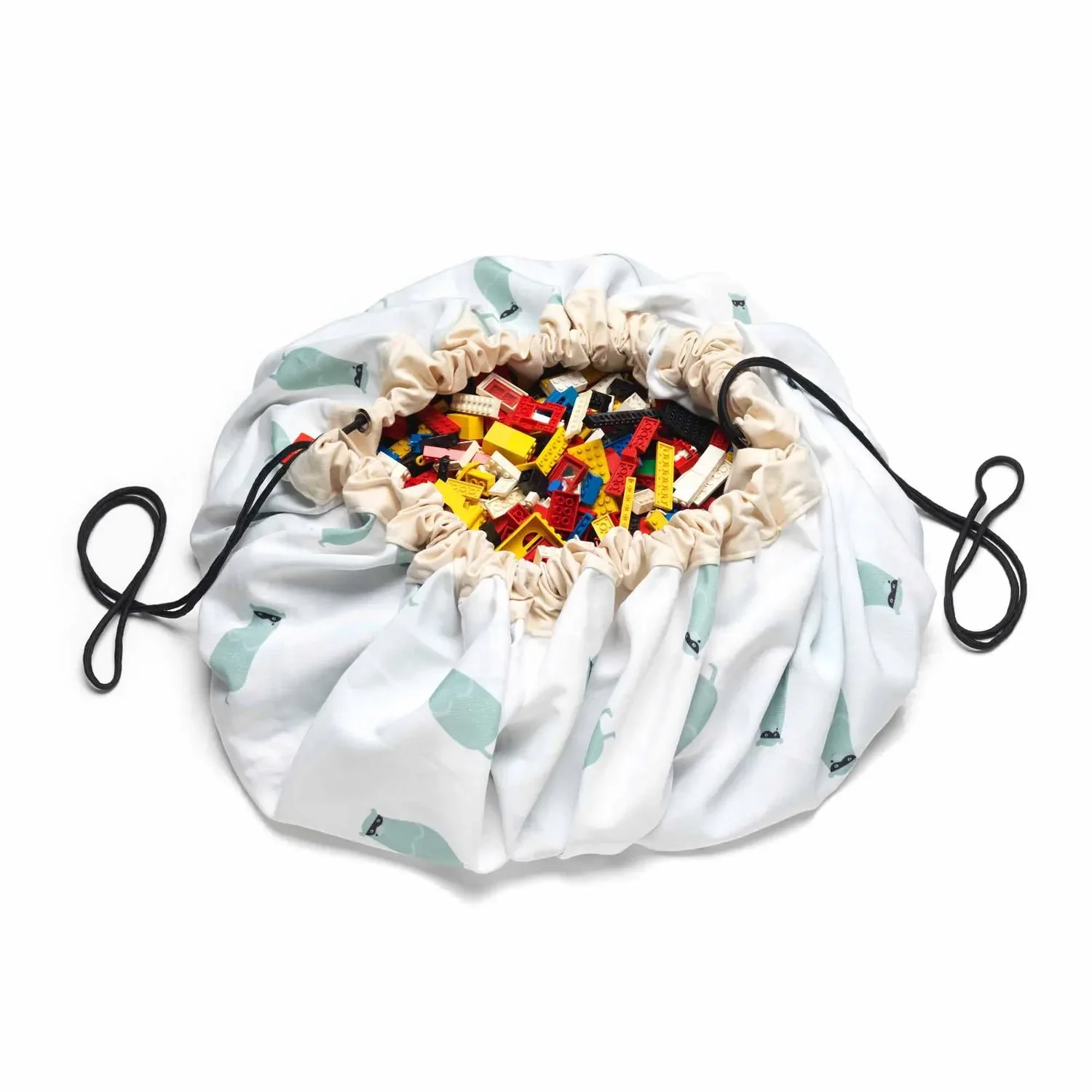 Play&Go Spielzeugsack, Spielzeugkorb, Spielzeug aufbewahrungstasche, Farbe: Zugkarte