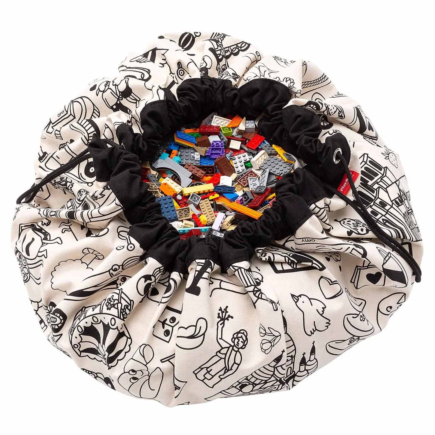 Play&Go Spielzeugsack, Spielzeugkorb, Spielzeug aufbewahrungstasche, Farbe: OMY PARIS