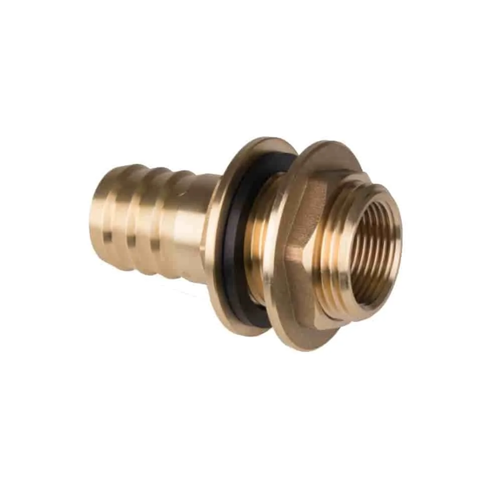 Regentonne Durchführung, Tank Durchführung 1/4 Zoll, 25mm Schlauchanschluss
