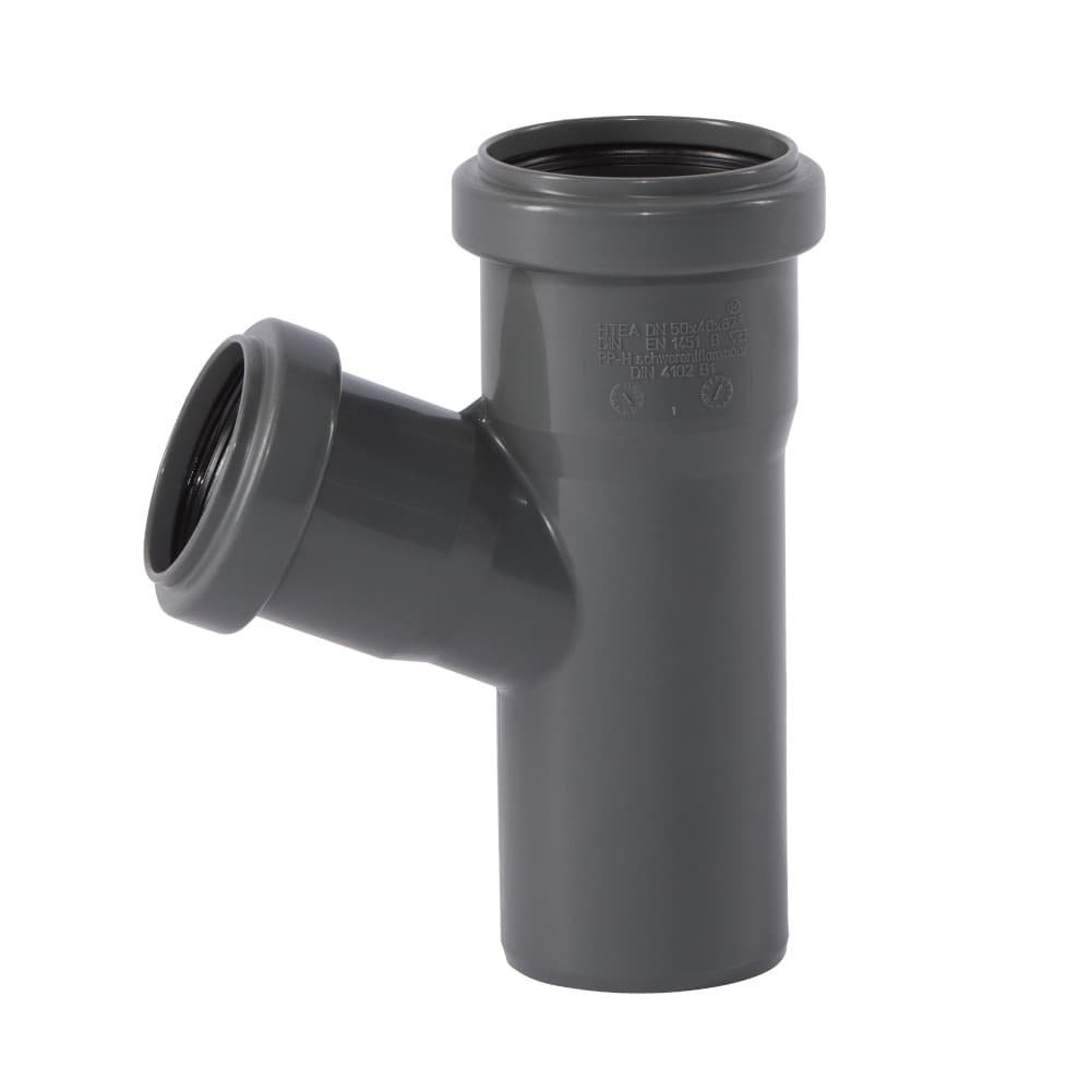 HT Rohr 50mm, HT Abzweig 50, Abwasserrohr, Boni-Shop