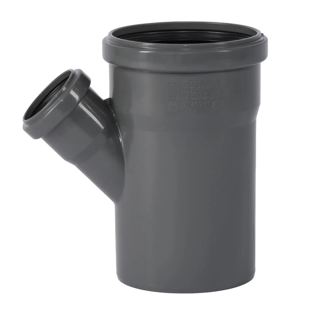 HT Abzweig 110, 45 Grad, Abwasserrohr, HT Rohr