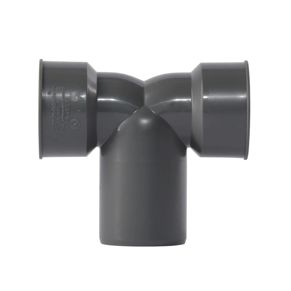 Doppelanschlussbogen DN/OD 50/40, HT Rohr Bogen, Abwasserrohrbogen