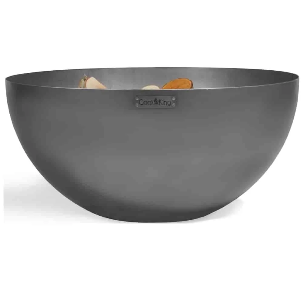 Feuerschale Garten, Premium Stahl Feuerschale tief „DALLAS“ 85 cm