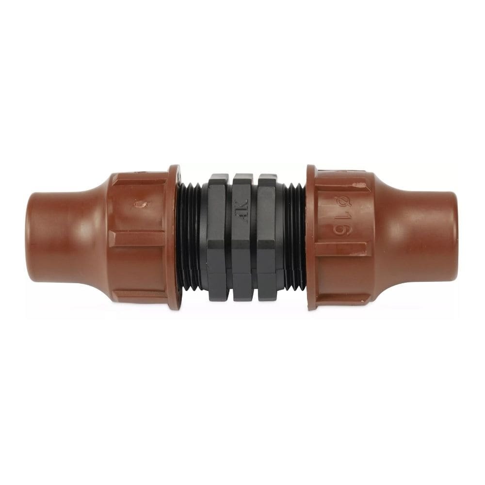 16mm Schlauchverbinder, PE Rohrverbinder, Tropfschlauch Verbinder