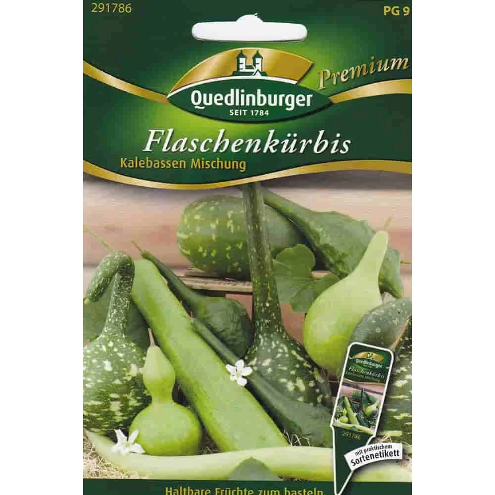 Flaschenkürbis Samen, Zierkürbis Sortenmix für Dekoration