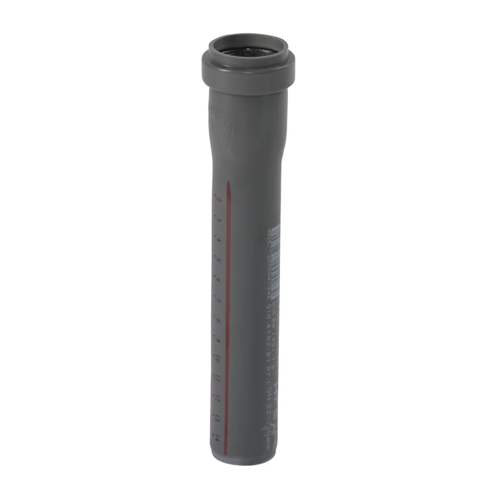 HT Rohr DN32, 1000mm, Abwasserrohr, DN/OD 32, Polypropylen Rohr