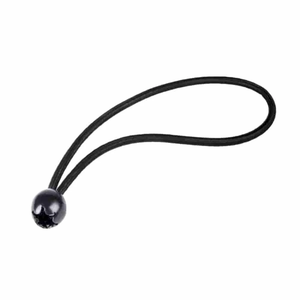 Planenspanner mit Kugel, Expanderschlinge 6 mm x 18 cm, schwarz