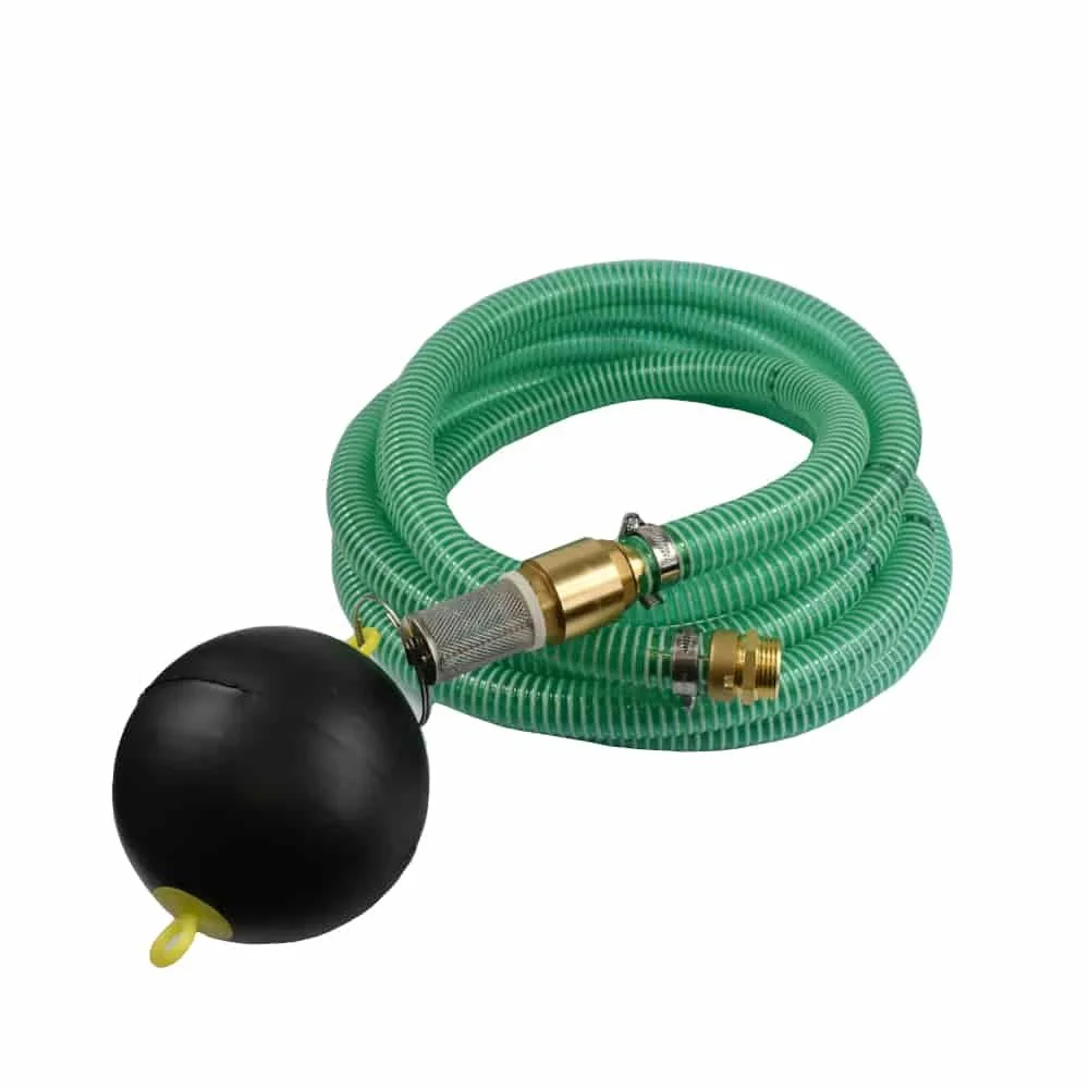 Schwimmende Entnahme, Saugdruckschlauch Set, 5m, 1 Zoll, mit Fussventil