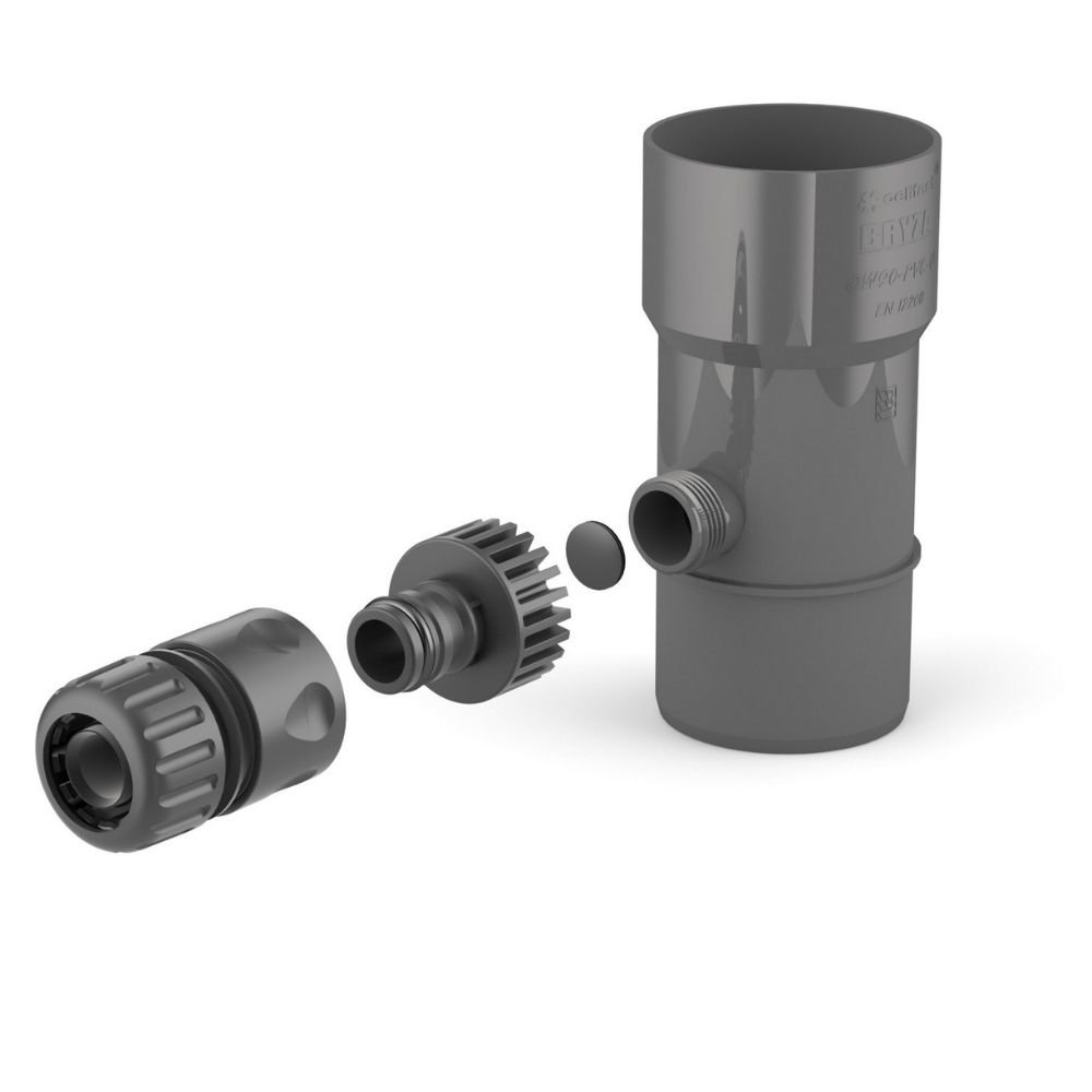 Regensammler 110mm, Regenwasser Fallrohr, Graphit