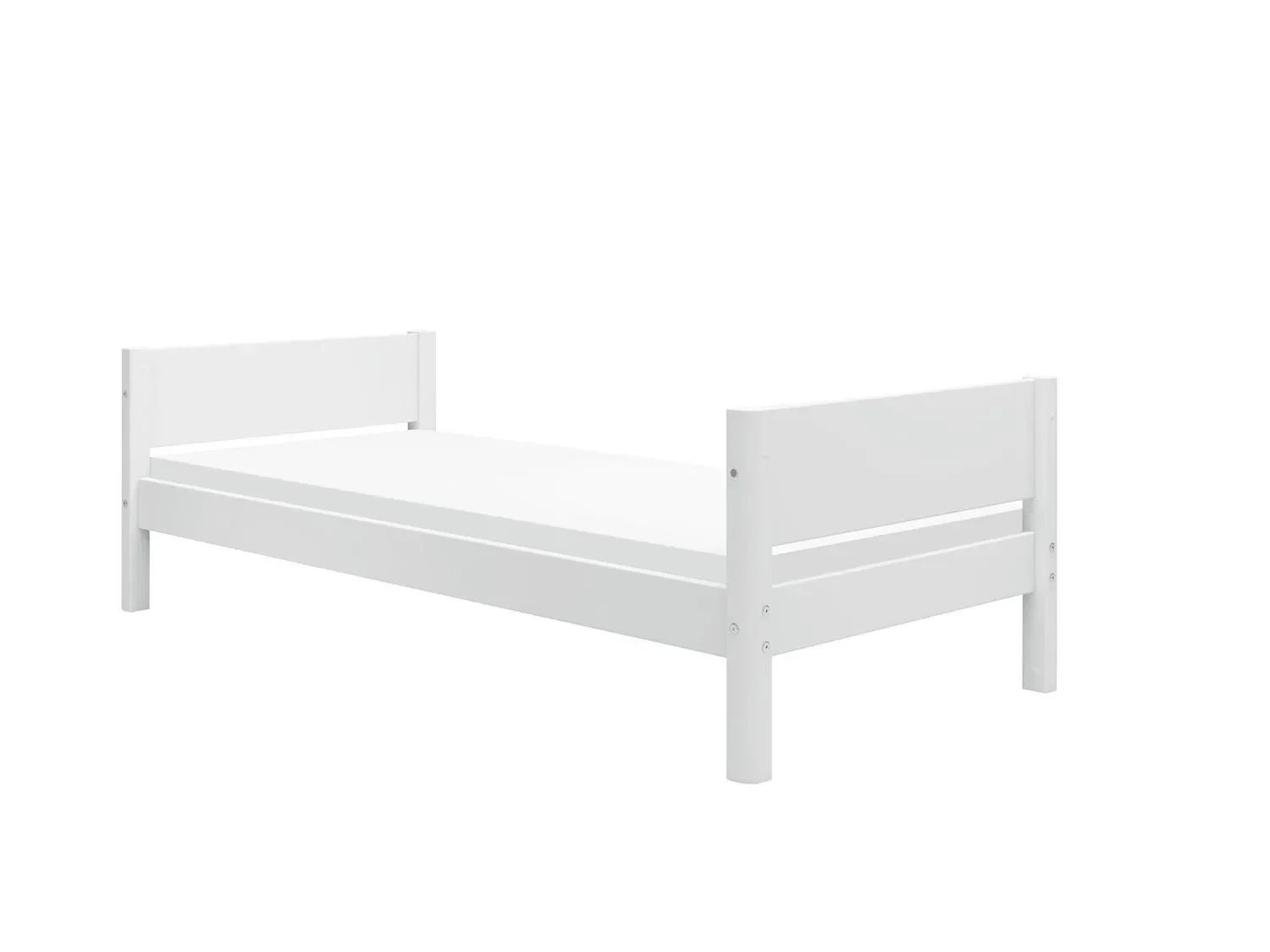 FLEXA Einzelbett, Juniorbett für Kinder und Jugendliche – MDF und Kiefer, 90x200 cm