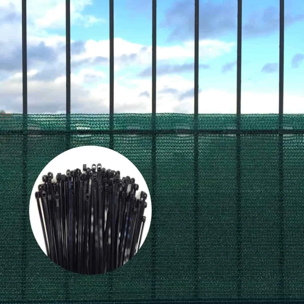 Sichtschutznetz, Windschutznetz, Set mit Kabelbindern, 1,2x25m