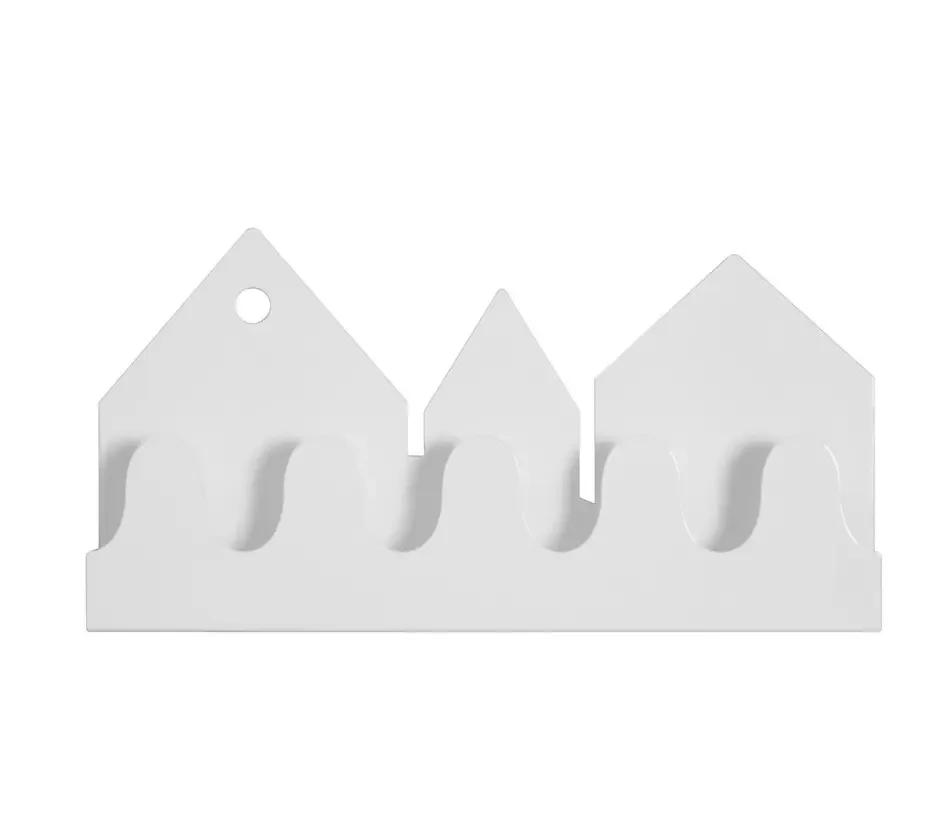 Roommate Wandregal / Garderobe Village Metall weiß