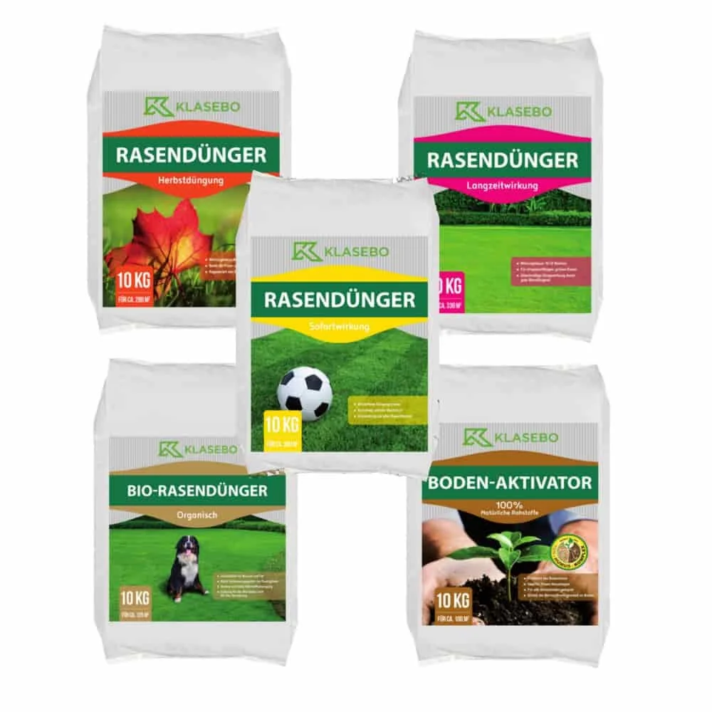 Rasendünger, Bodenaktivator, Klasebo, Organisch-mineralischer Dünger
