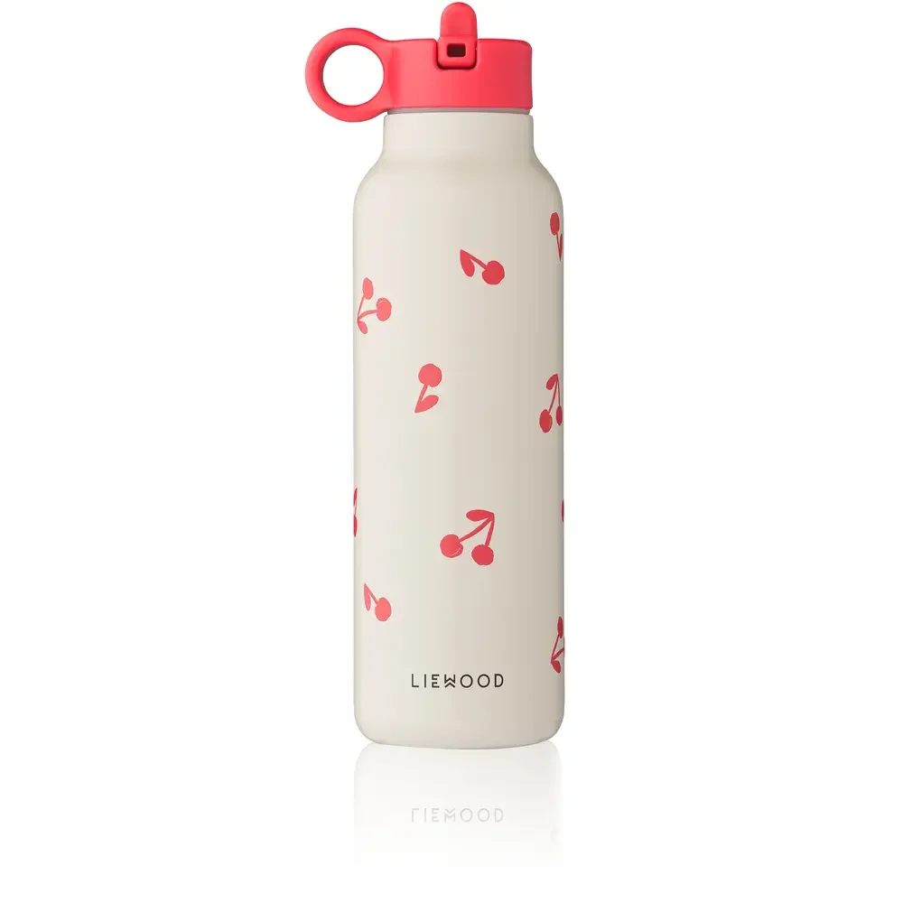 Liewood Falk Wasserflasche, Trinkflasche Kinder - Kirschen / Sand, 500 ml