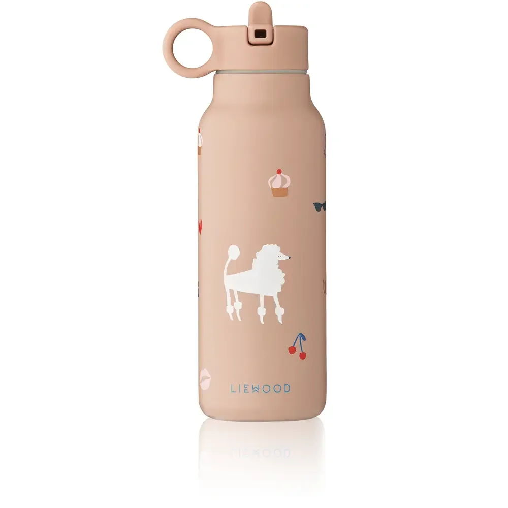 Liewood Falk Wasserflasche,Trinkflasche Kinder - Paris / Blasse Toskana, 350 ml
