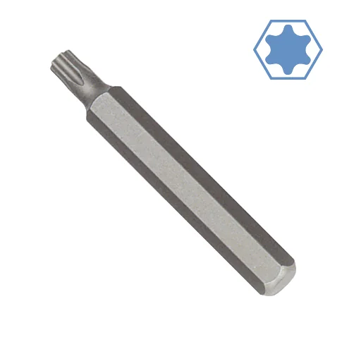 Innensechskant Bit, Innensechskant, T45 Innensechskant, 10mm Hex, 75mm S2 Stahl