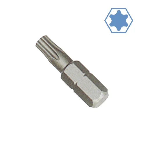 Innensechskant Bit T10, 25mm, 1/4 Zoll, S2 Stahl, Schrauberbit