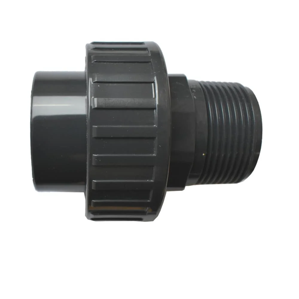 PVC Fittinge, PVC-U Verschraubung Klebemuffe 40mm, Rohrverbinder