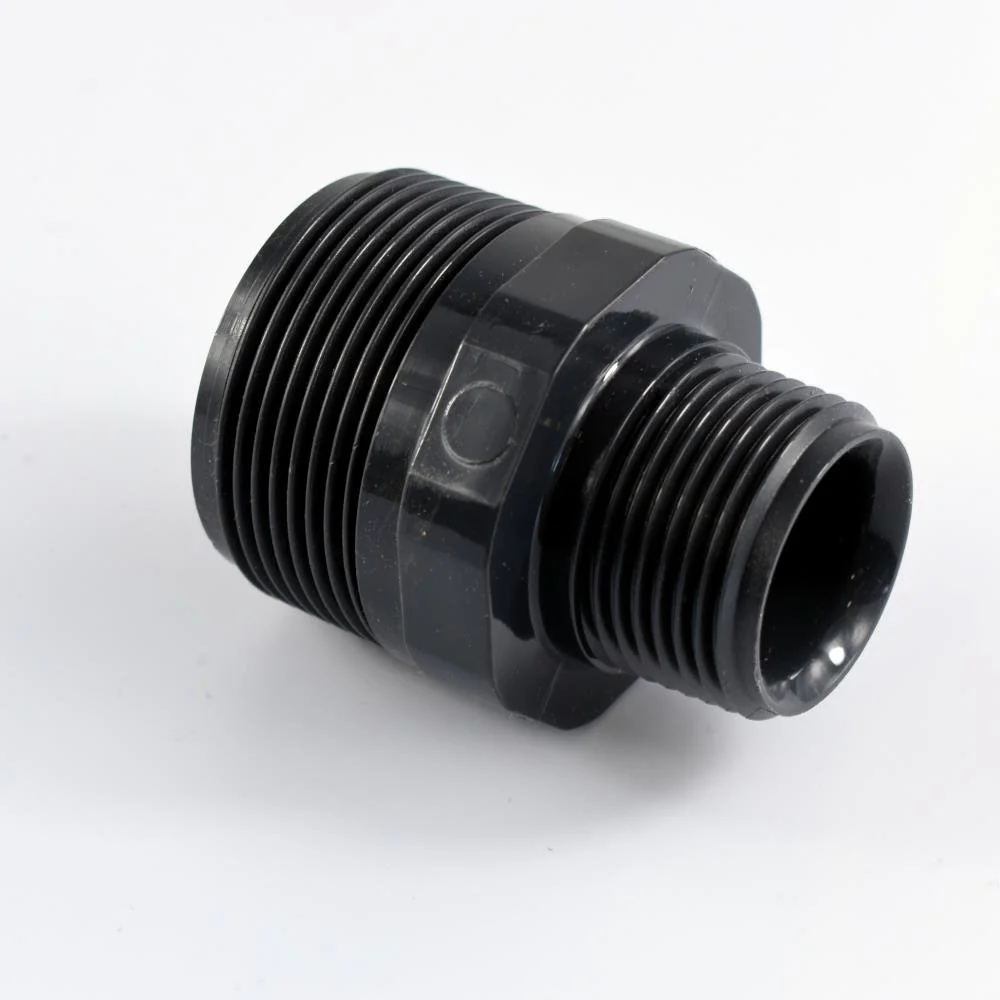 PVC Fitting, Reduzier Doppelnippel, 1 1/2" x 1", PVC-U, Rohrverbinder