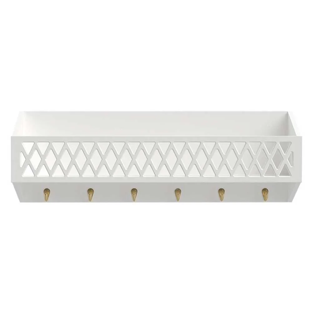 Cam Cam Harlequin Wandregal mit Haken weiss