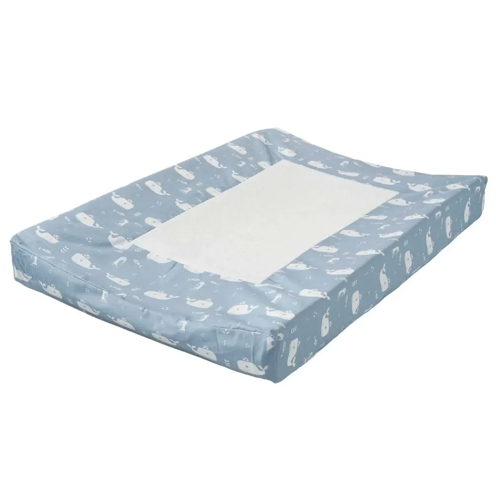 Fresk Wickelauflage Bezug Wal blau