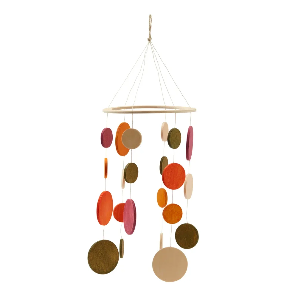 Kids Concept Kinder Mobile Kreise Holz orange