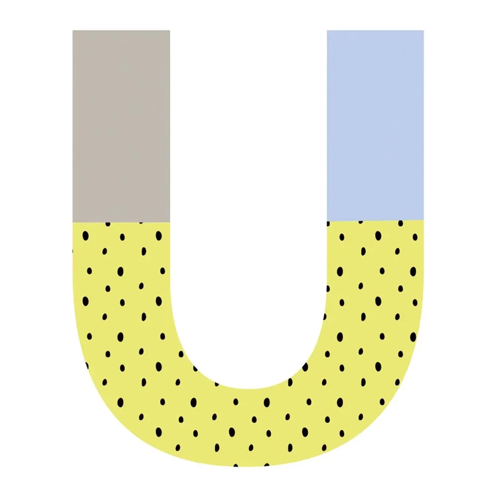Lilipinso Wandsticker Happy Buchstabe U