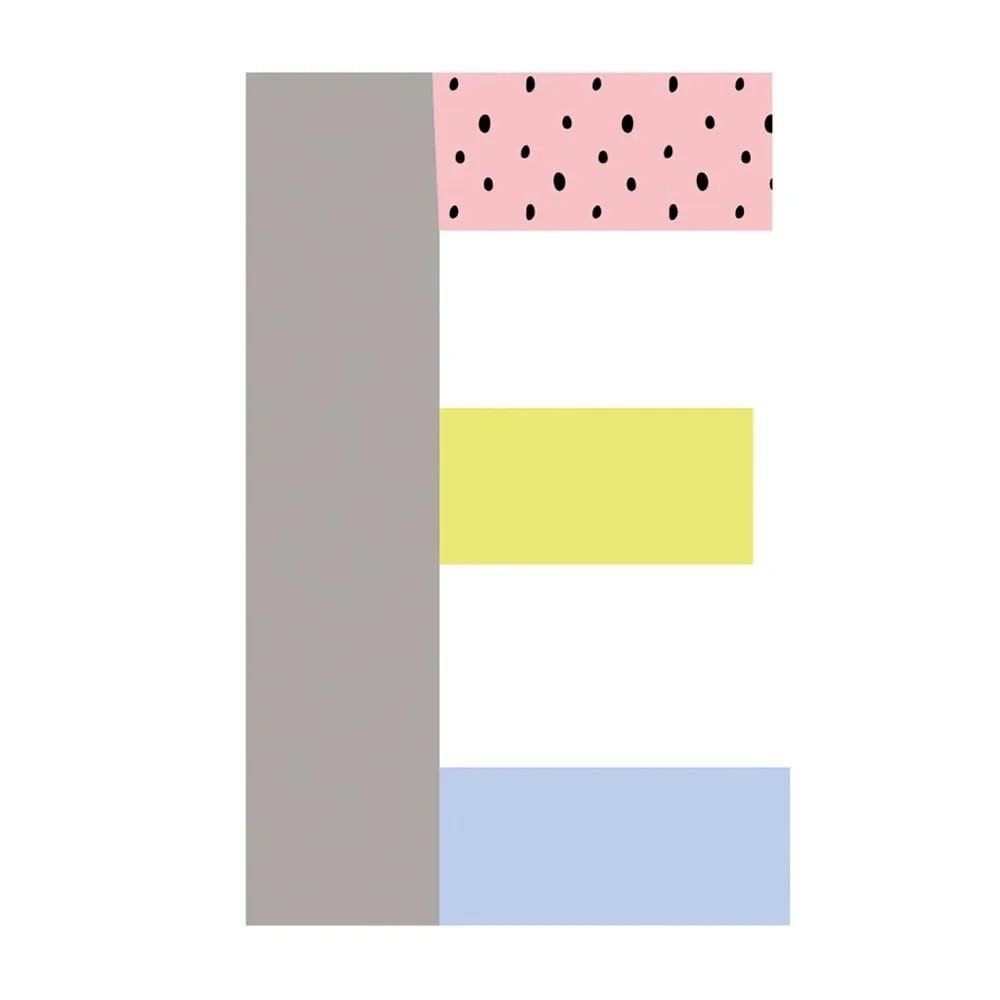 Lilipinso Wandsticker Happy Buchstabe E