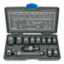 Steckschlüsselsatz, 1/2 Zoll, Schlagschrauber Nüsse Set, 13-teilig, Cr-Mo