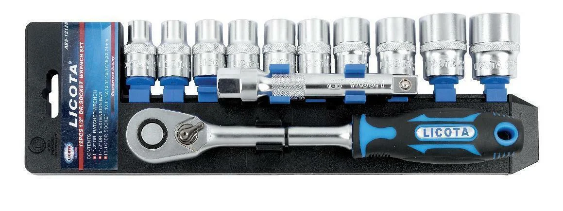 Stecknuss Satz, 12-teilig, Knarrenkasten 1/2 Zoll, Superlock Nüsse, Industrie Qualität