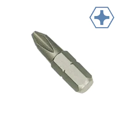 PH2 Bit, Kreuzschlitz, S2 Stahl, 25mm, Schrauberbit