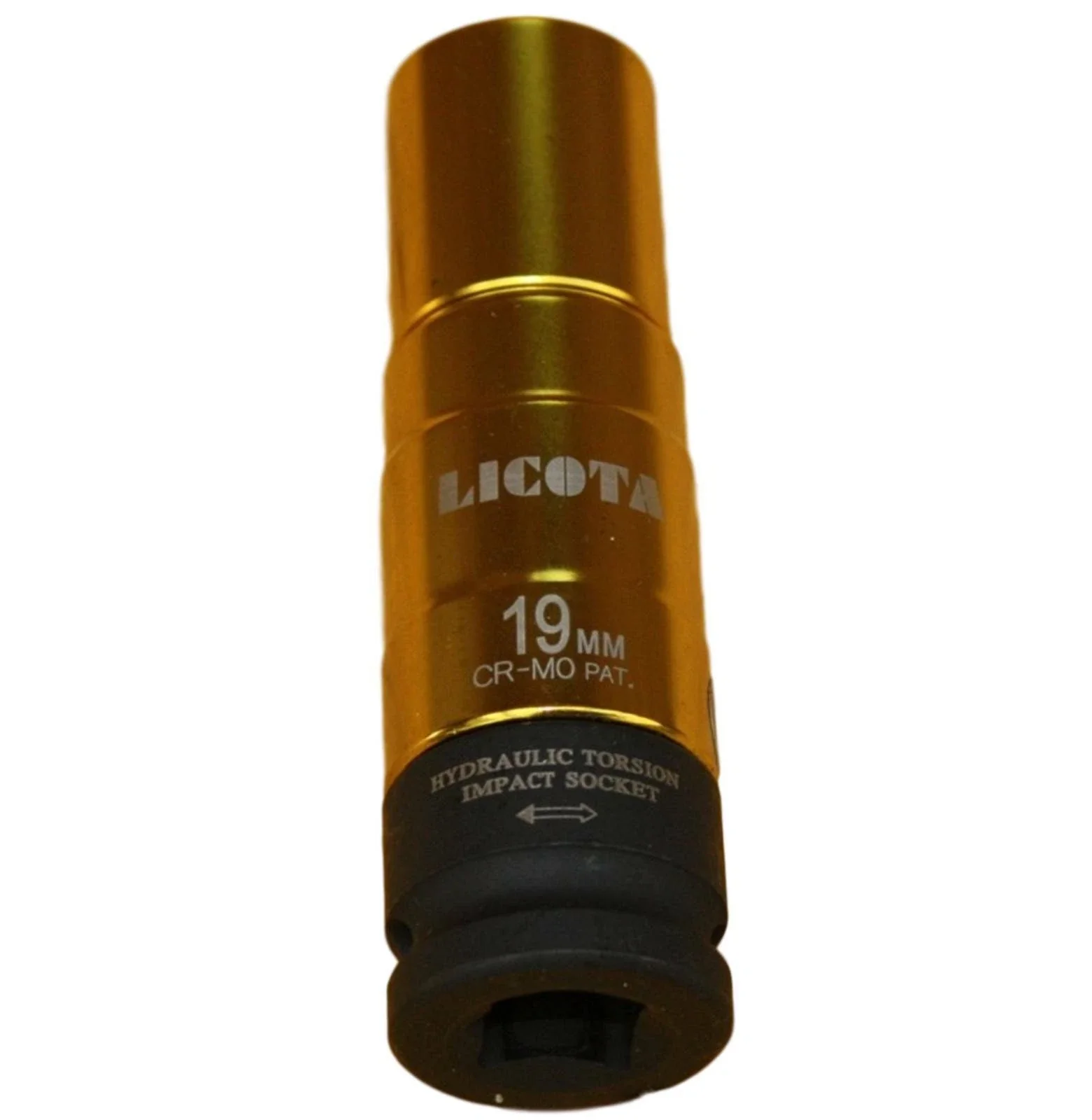 Schlagschraubernuss, Torsionsnuss SW 19, 100mm, Kraft-Schoneinsätze