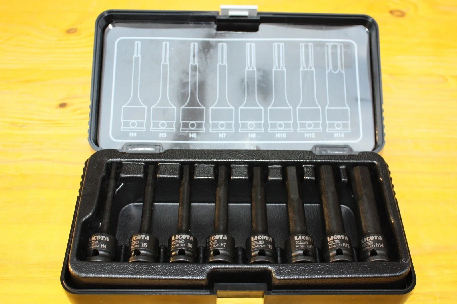 Innensechskant Nuss Set, Schlagschrauber Nuss Set 3/8 Zoll, 8-teilig, Cr-Mo